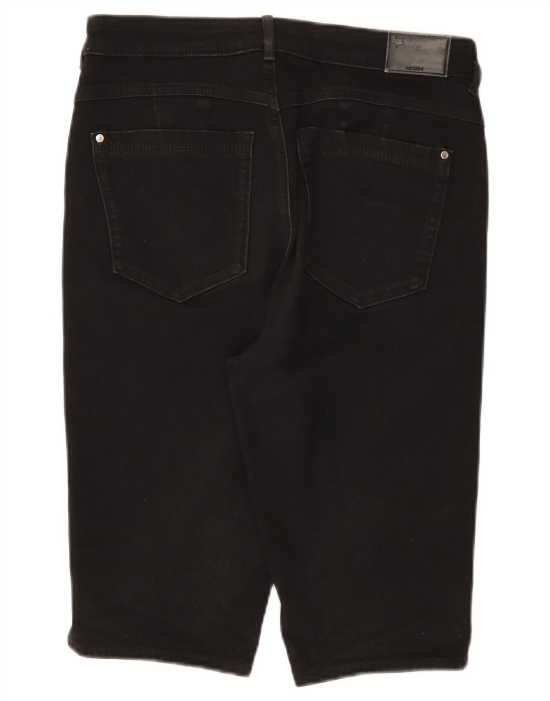 Marks & Spencer Bermuda en jean pour femme UK 12 Medium W30 Coton noir