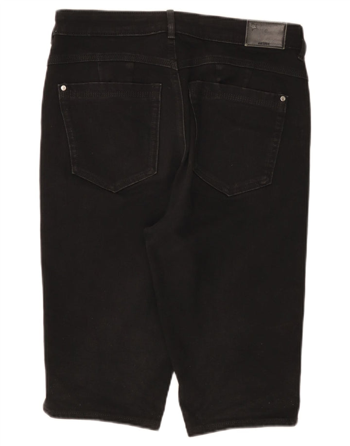 Marks & Spencer Bermuda en jean pour femme UK 12 Medium W30 Coton noir