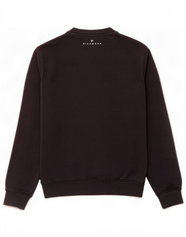 Richmond Sweat-shirt graphique pour homme en coton noir moyen