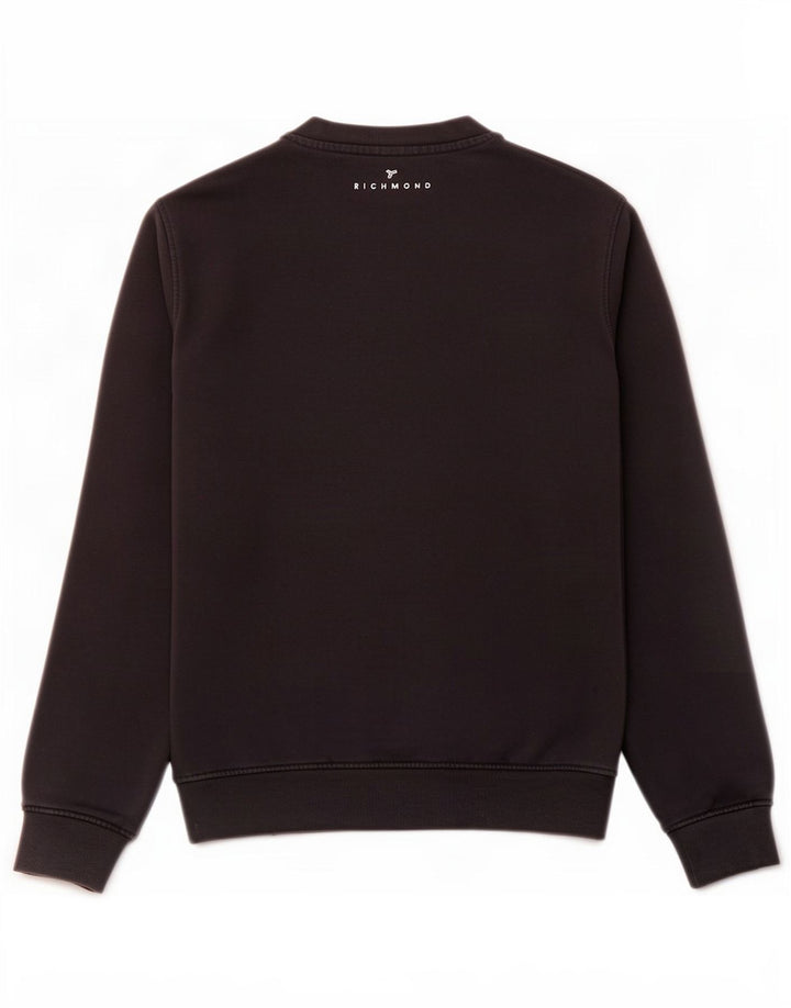 Richmond Sweat-shirt graphique pour homme en coton noir moyen
