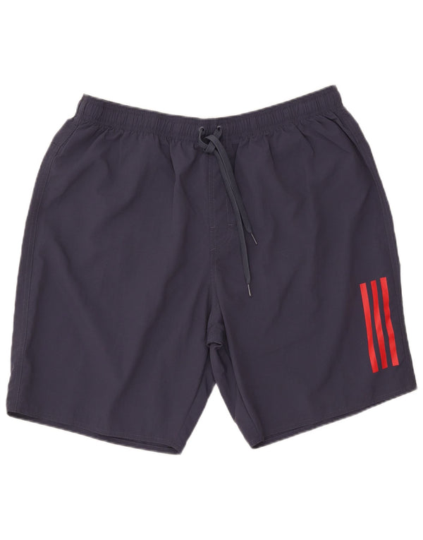 Adidas Short de sport pour homme 2XL en nylon bleu marine