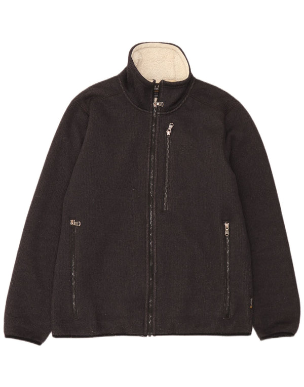 Jack Wolfskin Veste Bomber Homme UK 40 Moyen Noir Polyester