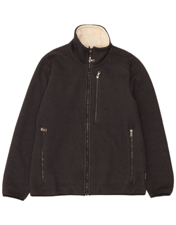 Jack Wolfskin Veste Bomber Homme UK 40 Moyen Noir Polyester
