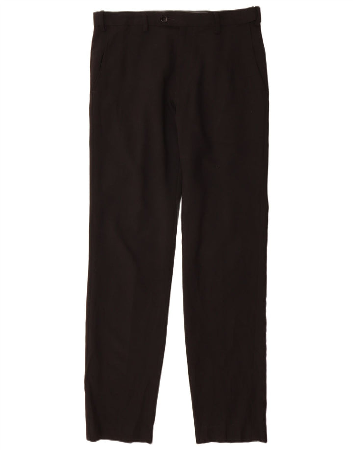 Marks & Spencer Pantalon de costume coupe slim pour femme W30 L33 Noir Polyester