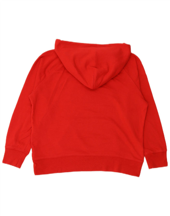 LEVI'S Womens Graphic Hoodie Jumper UK 14 Medium Red