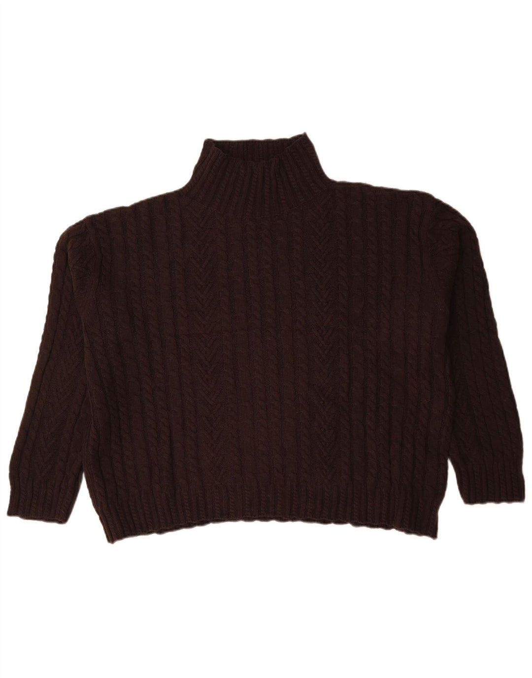 Marks & Spencer Pull col roulé pour femme UK 16 Large Marron