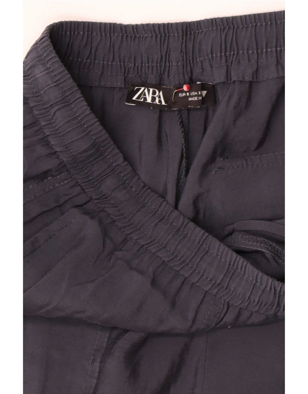 Zara Femme Pantalon Court Droit Small W28 L25 Gris