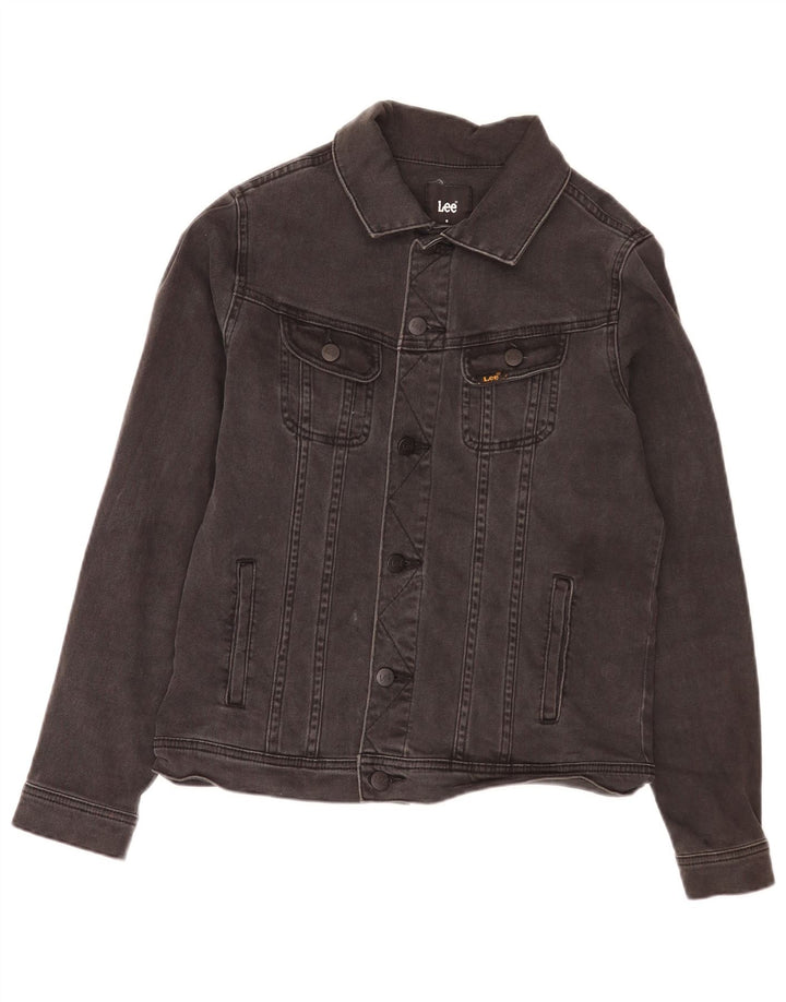 Lee Veste en Jean Garçon 7-8 Ans Coton Noir
