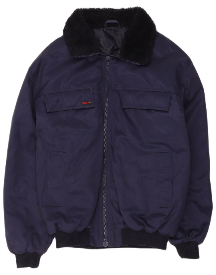 Mascot Blouson Bomber Homme UK 40 Grand Bleu Marine Colorblock Coton