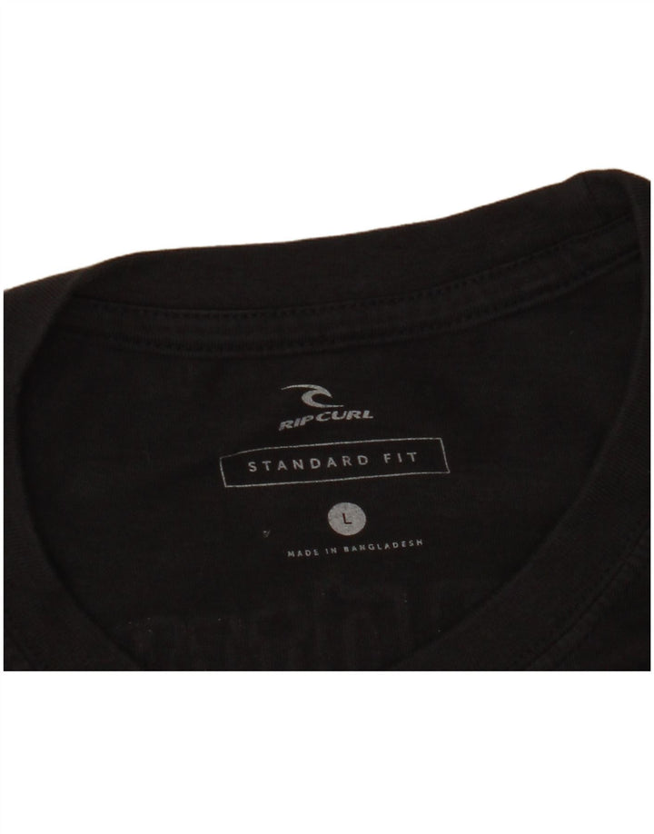 Rip Curl T-shirt graphique coupe standard pour hommes, grand noir