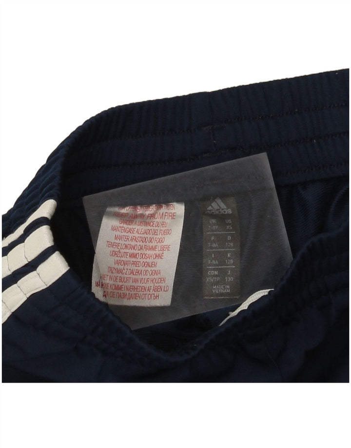 Adidas Pantalon de Survêtement Garçon Joggers 7-8 ans Bleu Marine Polyester