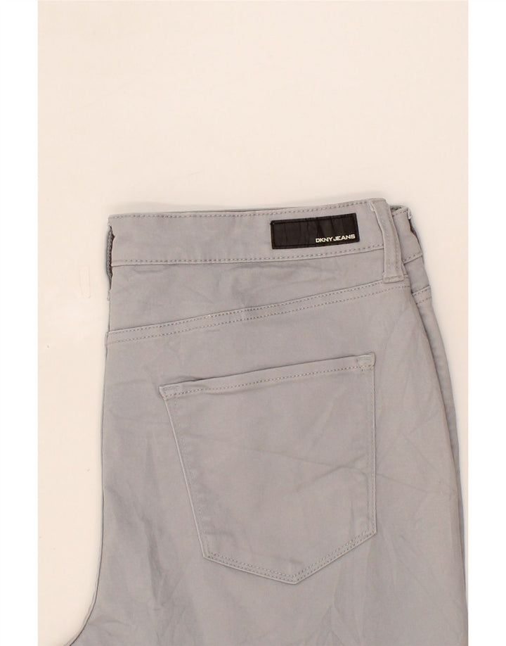 DKNY Womens Casual Shorts US 12 Large W36 Grey Cotton Vintage Dkny and Second-Hand Dkny from Messina Hembry 