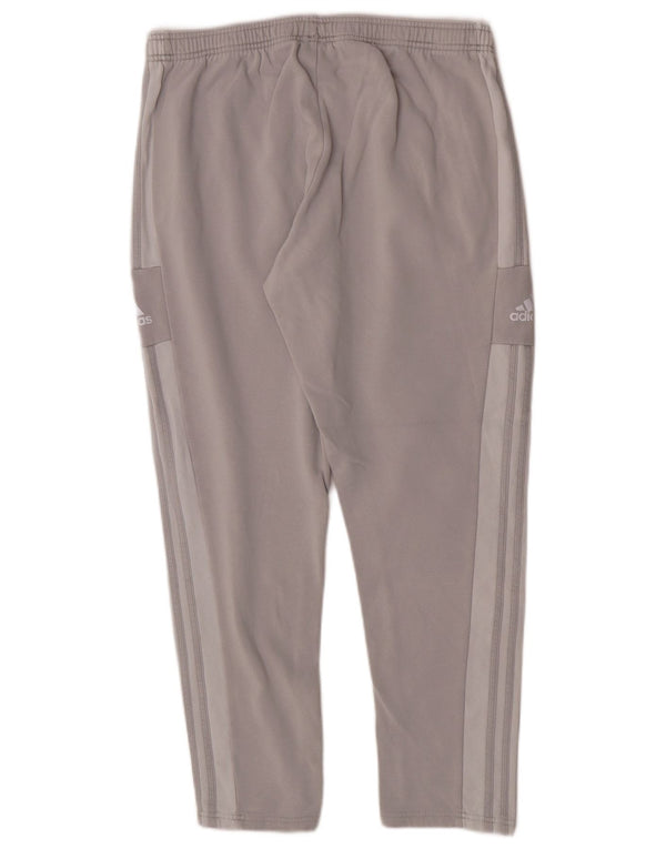 Adidas Pantalon de survêtement pour femme UK 18 XL Gris Colorblock Coton