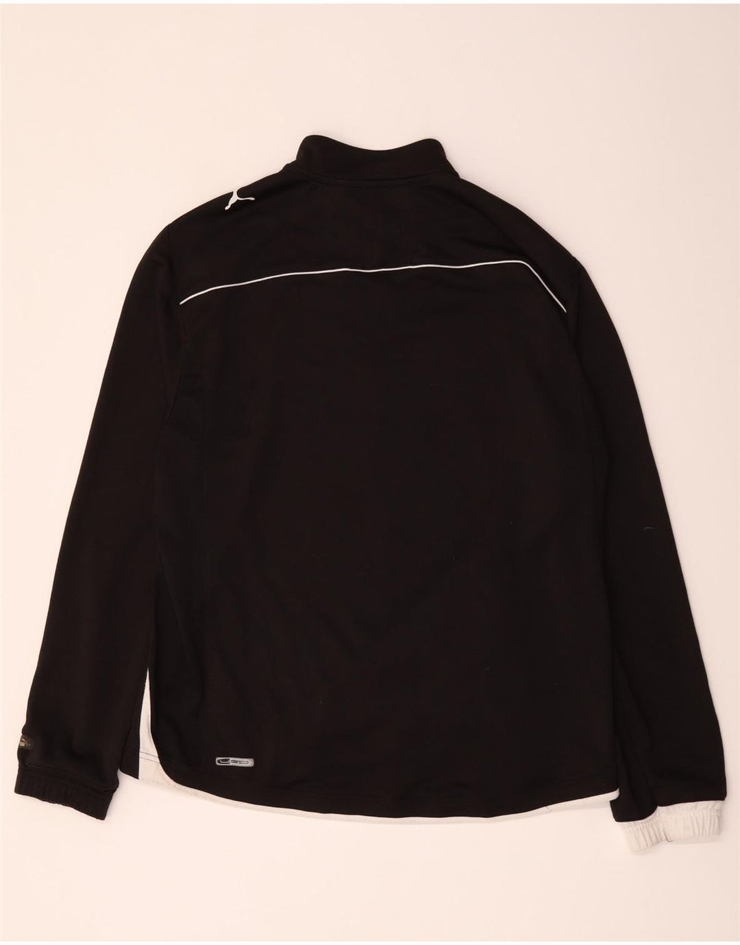 Puma Veste de survêtement pour homme en polyester color block Noir Taille L