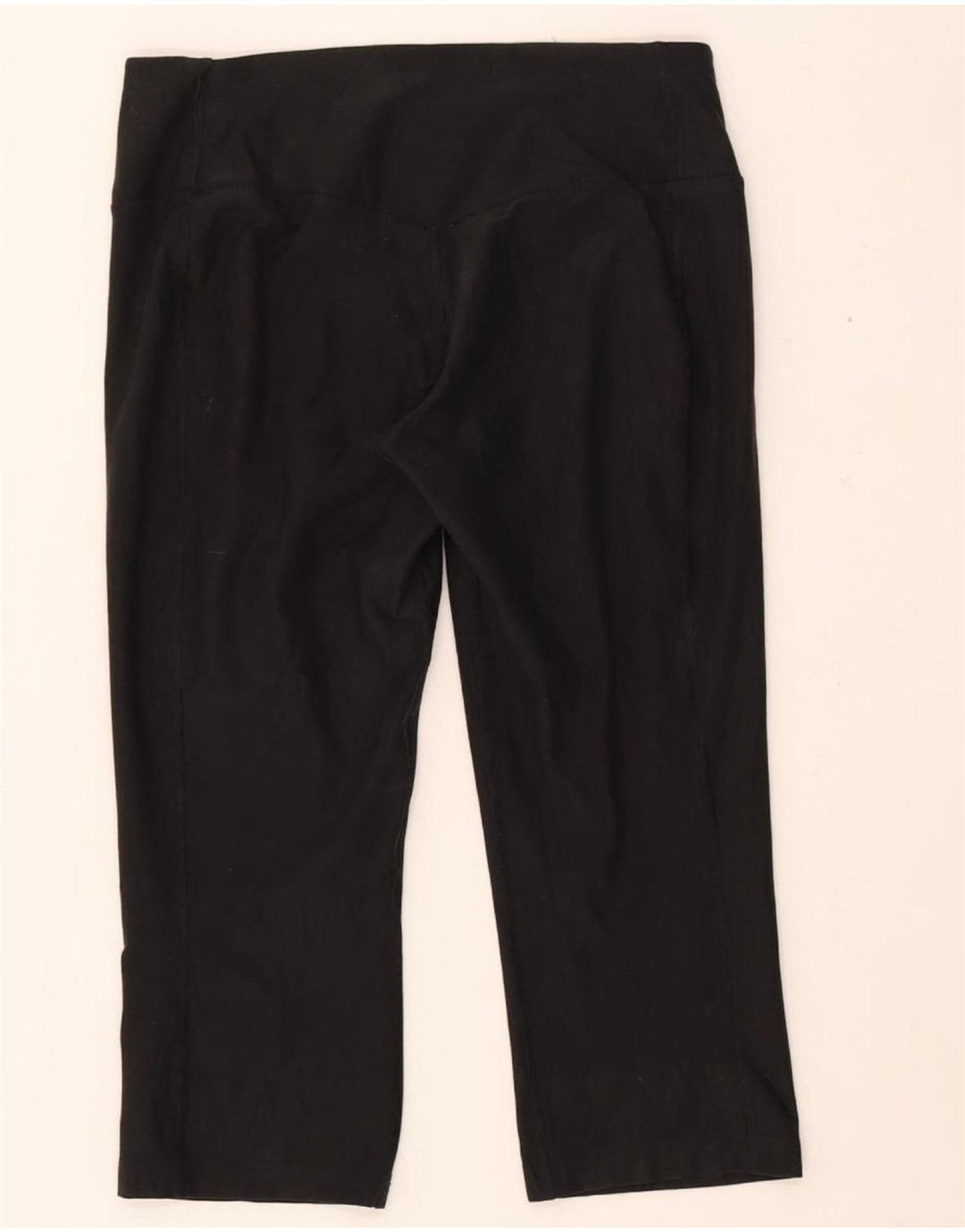 NIKE Womens Dri Fit Capri Leggings UK 14 Medium Black Polyester Vintage Nike and Second-Hand Nike from Messina Hembry 