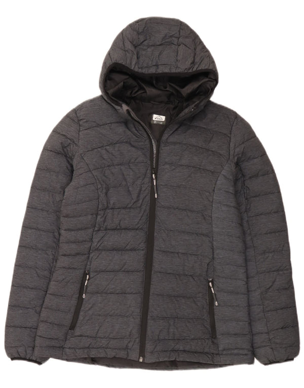 MC Kinley Veste rembourrée à capuche pour femme UK 14 Gris moyen Polyamide