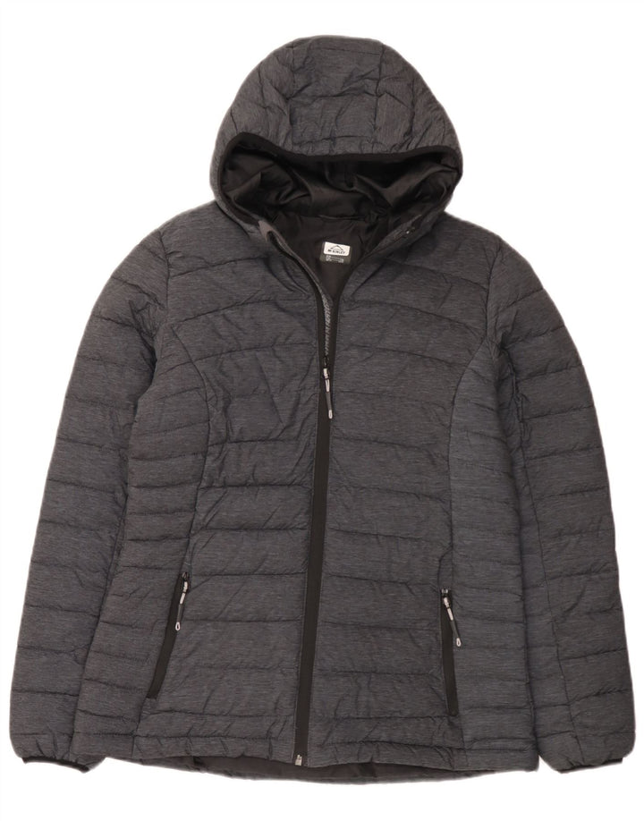 MC Kinley Veste rembourrée à capuche pour femme UK 14 Gris moyen Polyamide