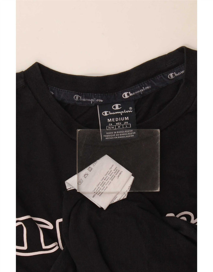 Champion T-Shirt Graphique Homme Noir Moyen Coton