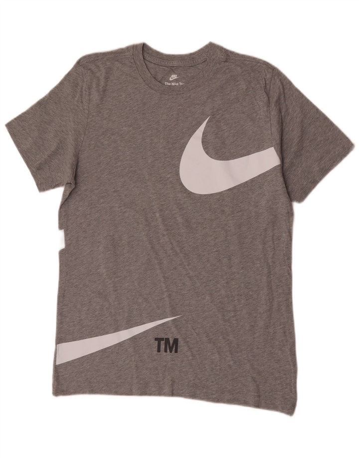 Nike T-Shirt Graphique Homme Gris Moyen Coton