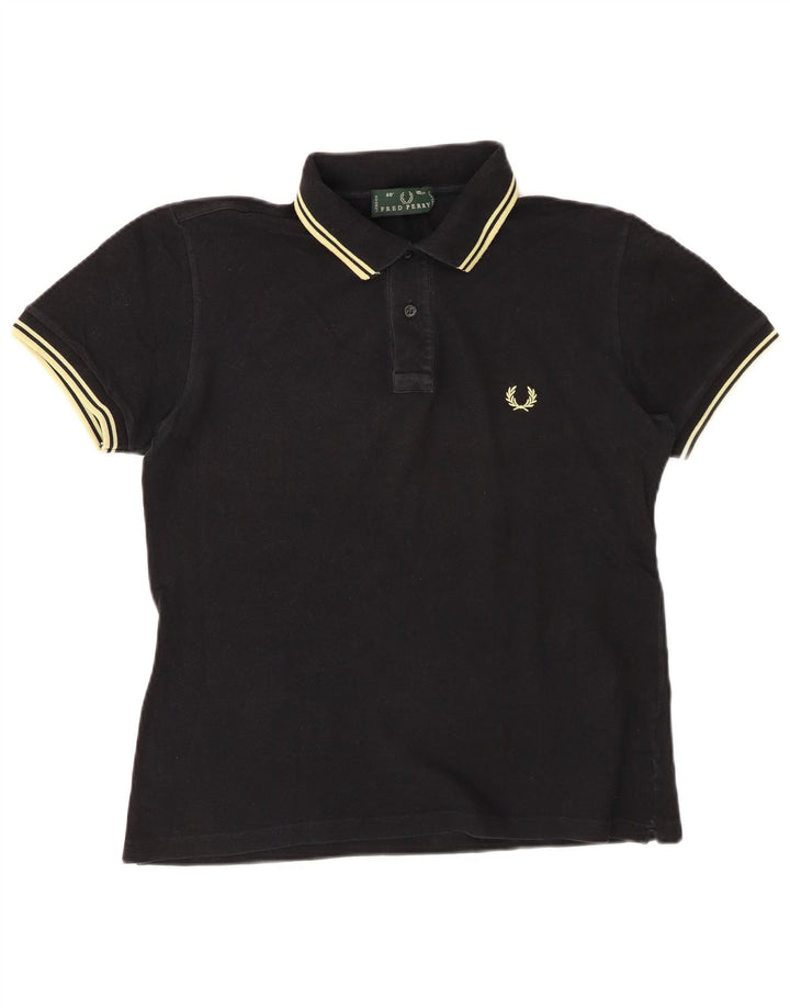 FRED PERRY Polo Homme Coton Noir Moyen