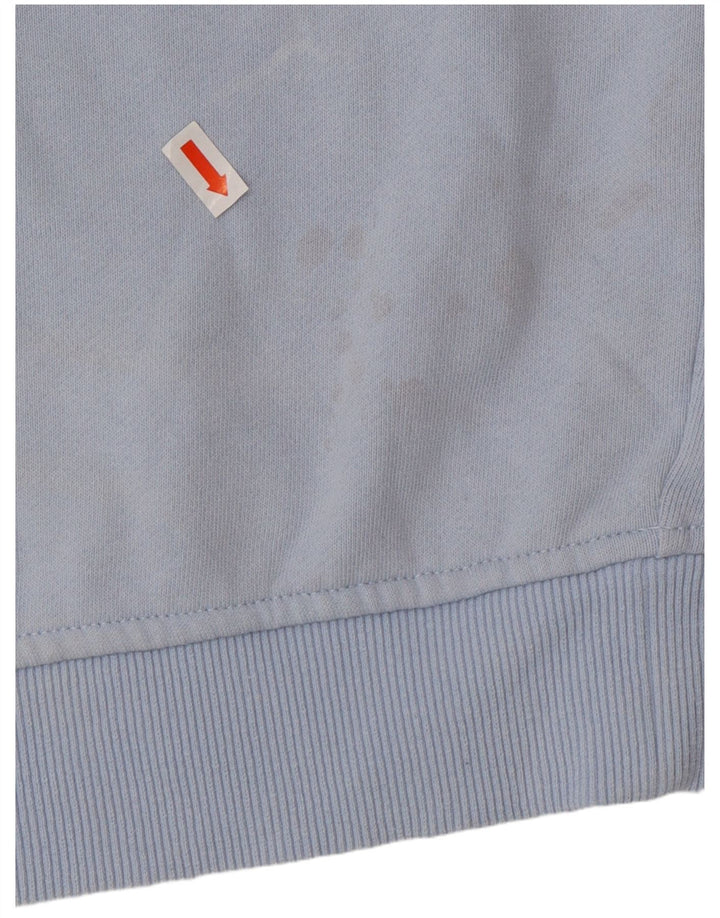 FILA Sweat-shirt graphique pour femme UK 14 Bleu moyen en coton colour block