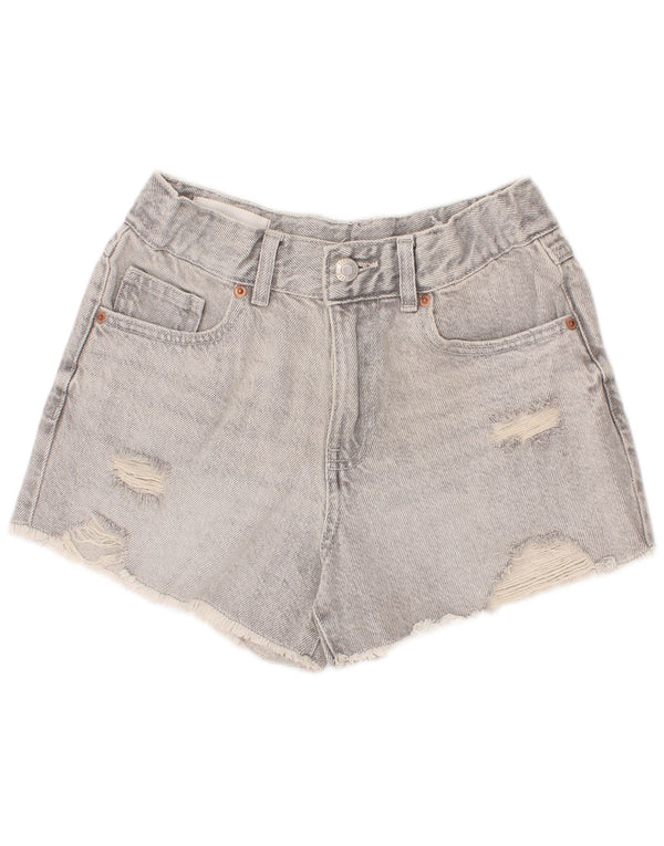 Zara Short en jean vieilli pour fille 11-12 ans W24 Gris