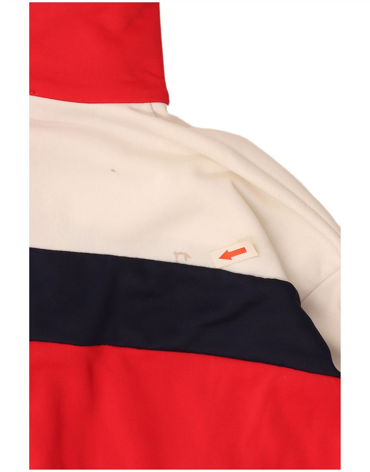 vintage Femme Survêtement Top Veste IT 44 XS Red Colourblock