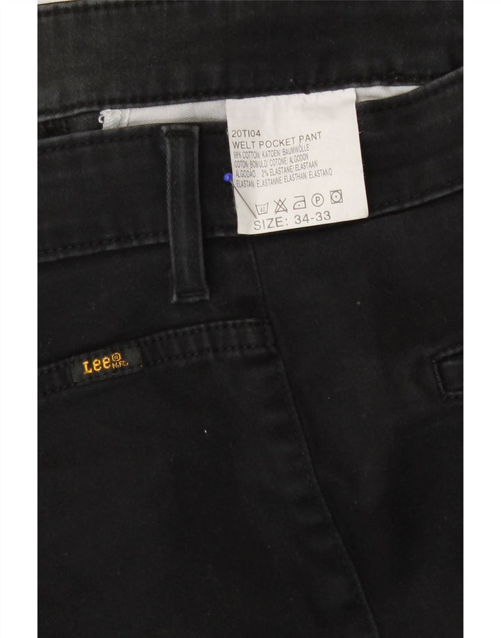 Lee Jean Droit Femme W34 L28 Coton Noir