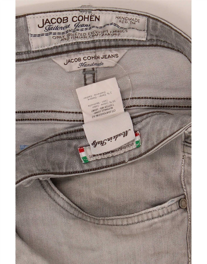Jacob Cohen Jean Slim Homme W34 L30 Gris Coton