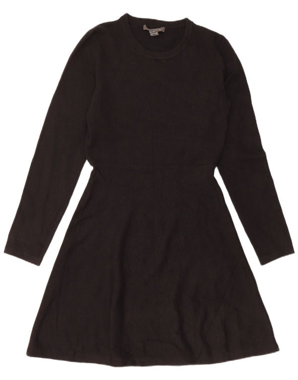 French Connection Robe pull pour femme UK 10 Petit Acrylique Noir