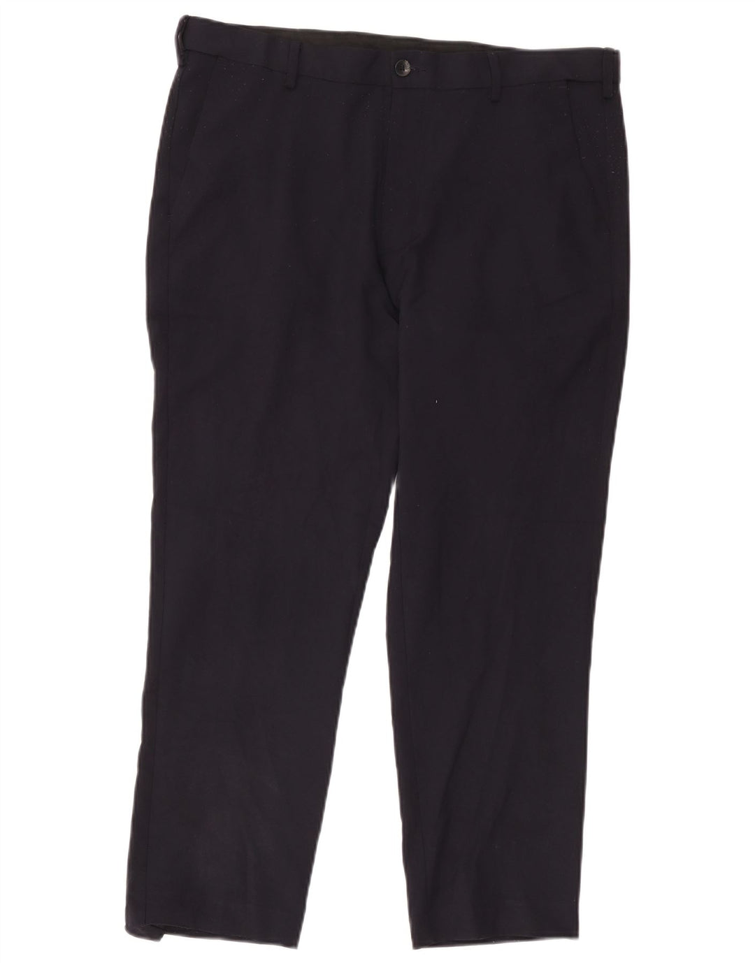 Marks & Spencer Pantalon Chino Coupe Regular Homme W36 L27 Bleu Marine Polyester