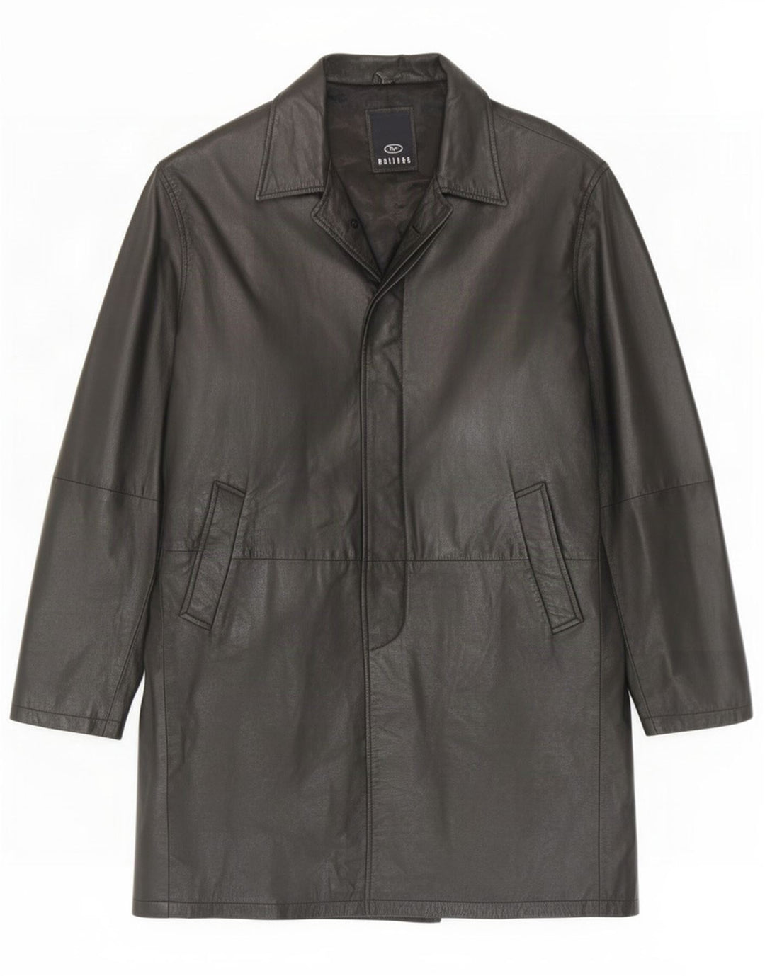 Matinee Manteau en cuir pour homme UK 44 2XL Noir