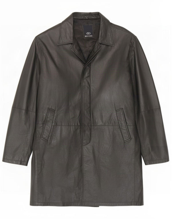 Matinee Manteau en cuir pour homme UK 44 2XL Noir