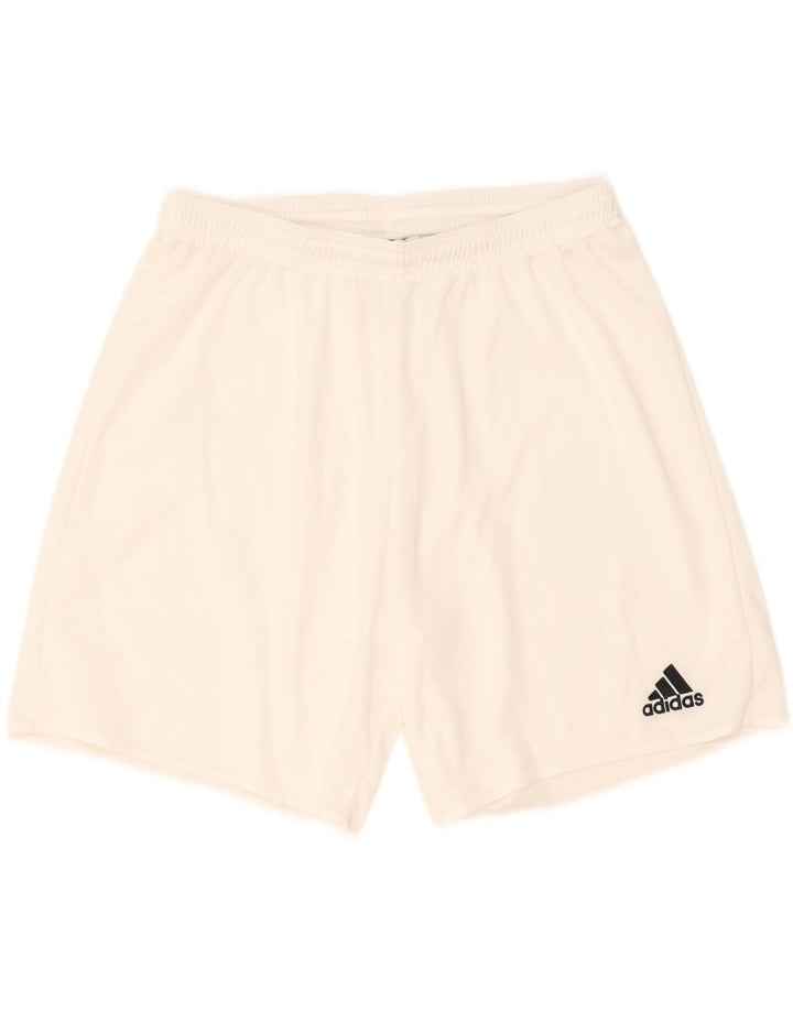 Adidas Short de sport pour homme Large Blanc Polyester