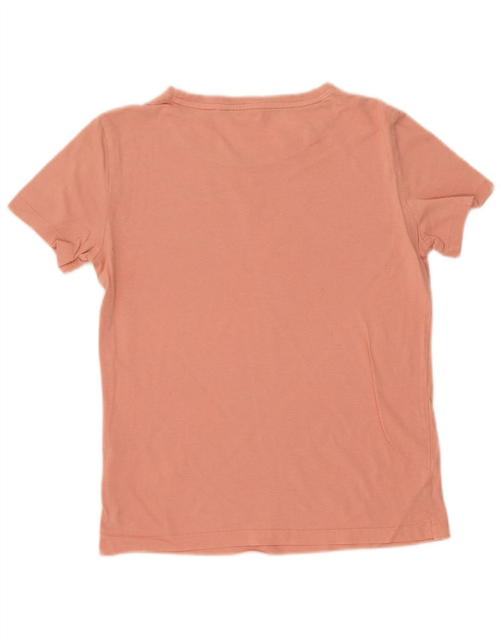 GUESS T-Shirt Graphique Femme UK 10 Petit Rose Coton