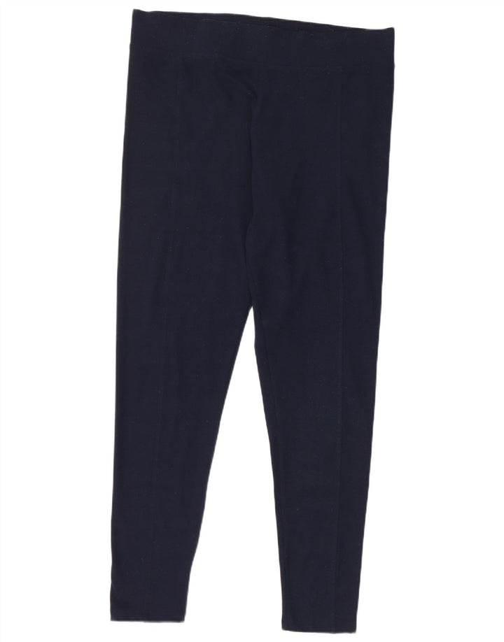 Marks & Spencer Leggings pour femmes UK 16 Large Bleu Marine Polyester