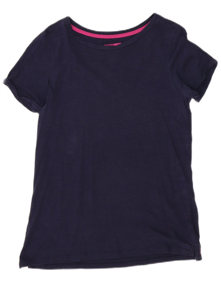 Joules T-Shirt Femme Top UK 12 Medium Bleu Marine Coton