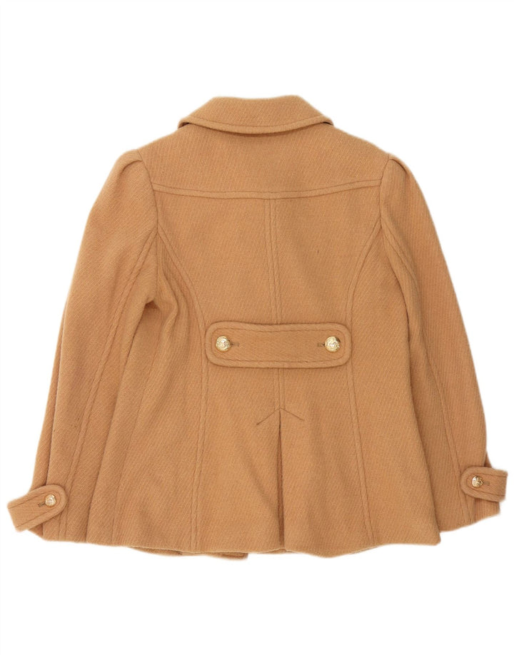 Juicy Couture Veste Duffle Femme UK 12 Laine Marron Moyen