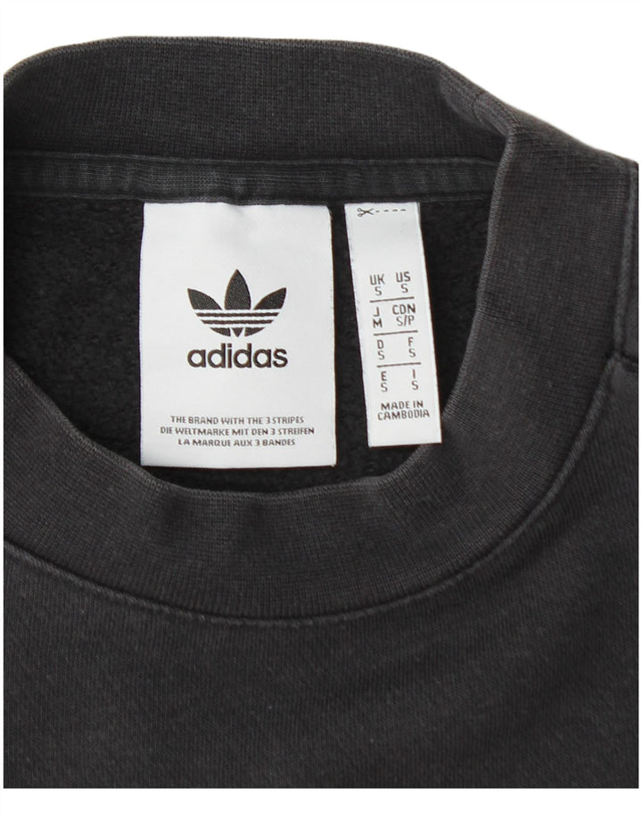 ADIDAS Sweat-shirt graphique pour hommes Petit coton noir