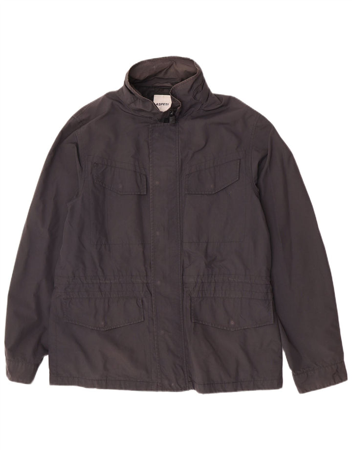 Aspesi Veste Utilitaire Femme UK 18 XL Bleu Marine Polyamide