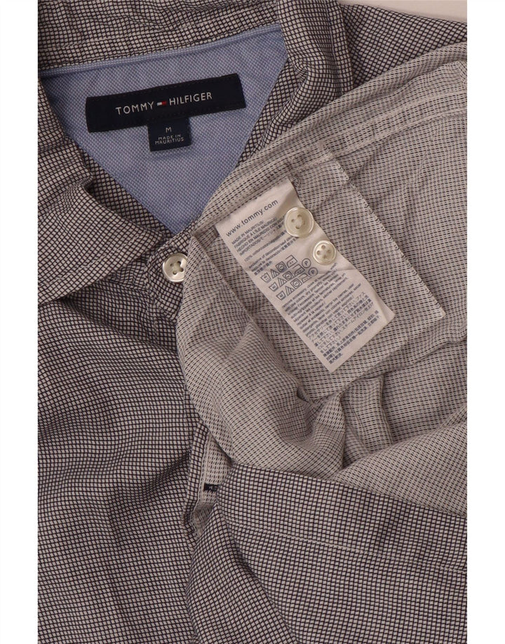TOMMY HILFIGER Chemise Homme Gris Moyen Carreaux Coton