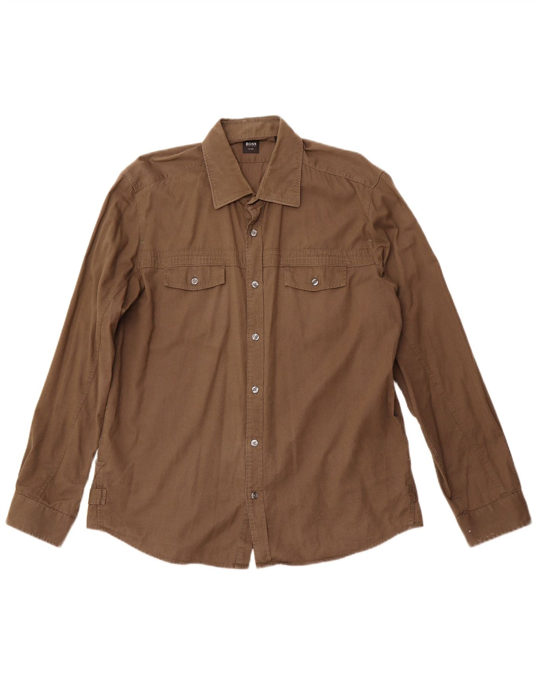 HUGO BOSS Chemise ajustée XL Marron Homme