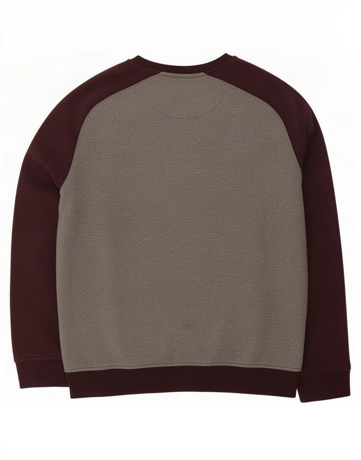 Lyle & Scott Sweat-shirt pour homme en coton color block Gris Taille L