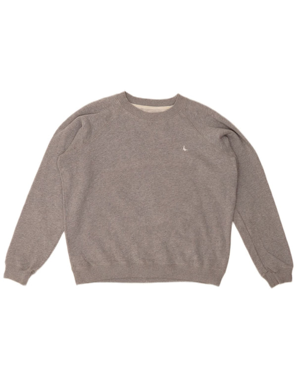 JACK WILLS Sweat-shirt surdimensionné pour femme UK 12 Gris moyen Coton