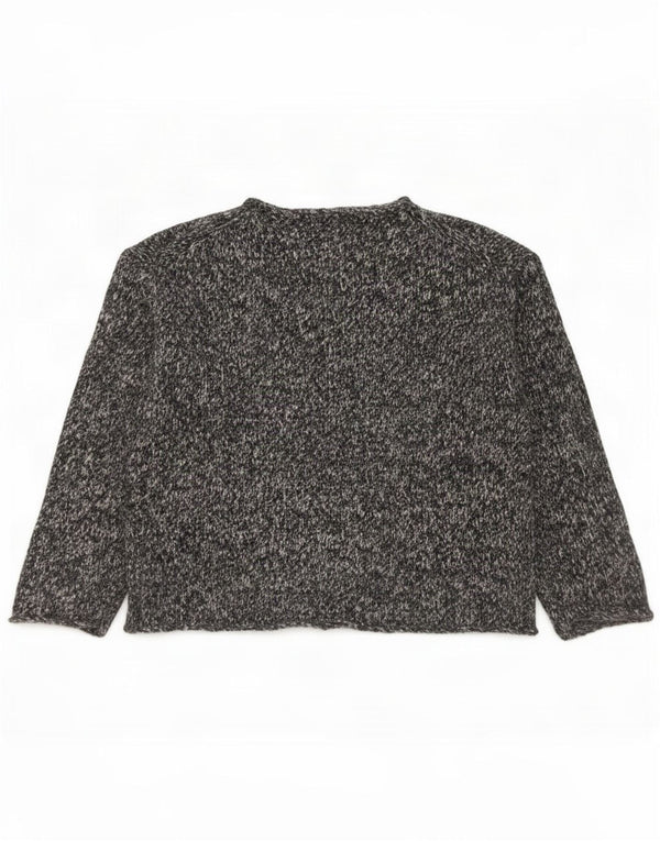 Zara Pull ras du cou pour femme UK 10 Petit Bleu marine moucheté