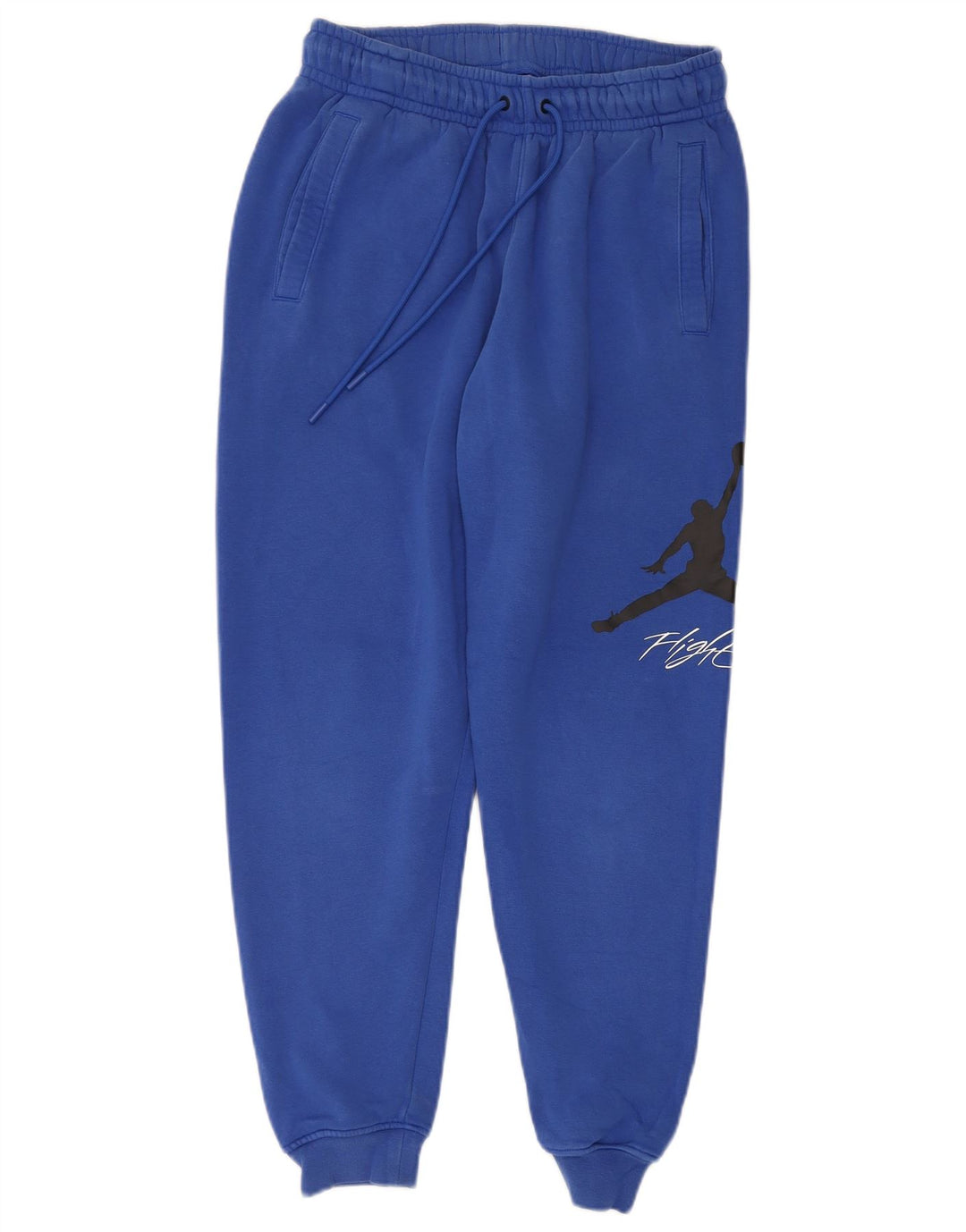 JORDAN Pantalon de survêtement graphique pour femme Joggers UK 10 Petit coton bleu