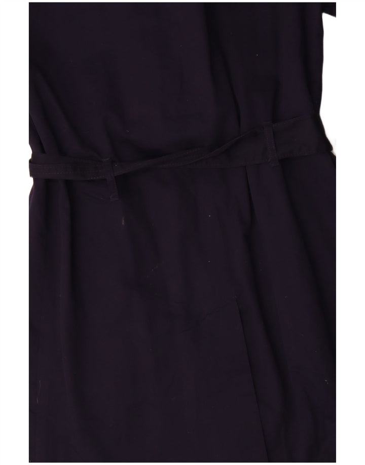 Marks & Spencer Trench-Coat Femme UK 14 Coton Bleu Marine Moyen