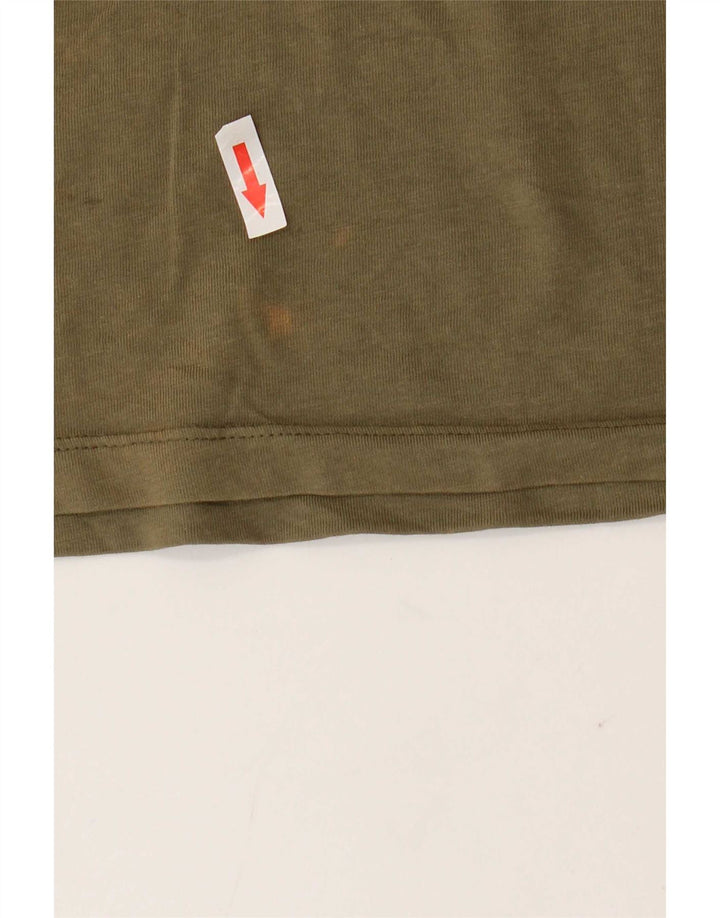 Jack & Jones T-Shirt Homme Haut Large Kaki Coton