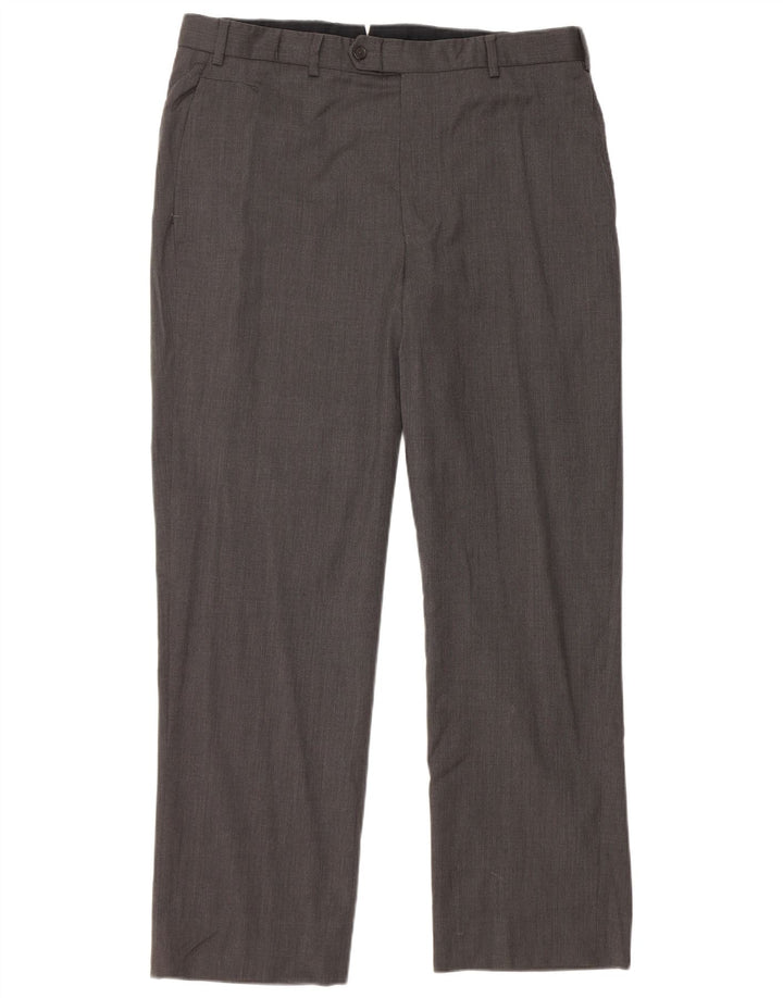 BROOKS BROTHERS Pantalon de Costume Droit Homme W36 L30 Gris Laine