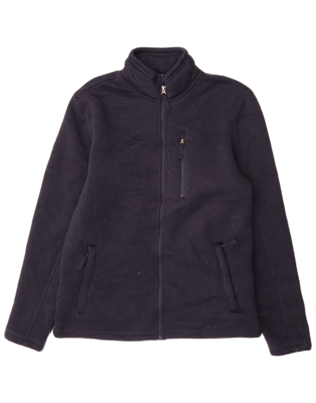 Marks & Spencer Veste de Survêtement Sherpa Homme Bleu Marine Moyen Polyester
